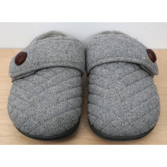 VIONIC Carlin Quilted Orthotic Arch Support Gray Slippers Size 6 - Picture 3 of 9